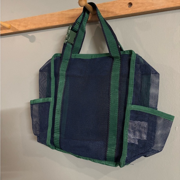 Thirty One Gifts Green and Blue Mesh Tote Bag - Picture 2 of 2